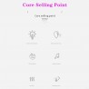 USB Rechargeable Air Humidifier, Anti-gravity Humidifier, Seven-color Light Humidifier, Automatic Off, Suitable For Office,