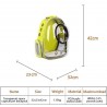 Sac à dos de transport transparent pour animaux de compagnie Homecloud - pour les voyages, la randonnée, conçu avec un espace
