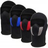 TOPTIE Masque Cagoule Respirant en Coton Noir - Chaud et Confortable pour Le Temps Froid, Le Ski, Le Snowboard, Le Cyclisme -