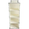 TOPBATHY Tissu Pendaison Placard Rangement Organisateur avec Tiroirs 4 Étagère pour Chaussures, Bottes Sacs à main, Embrayages,