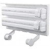 7Seas Triple Distributeur de Papier de Tissu 4 en 1 Feuille Cling Film Tissue Paper Roll Titulaire pour Cuisine Triple Papier
