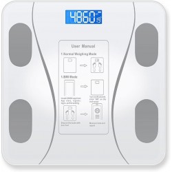 jonam Balance Smart Accurate Body Fat Scale for Fat Measurement Bathroom Digital Body Scale Square Electronic Scale (Color :