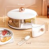 Liazy esuoh Boîte à épices rotative à 360° de grande capacité, distributeur d'épices multifonction de cuisine, 5 compartiments