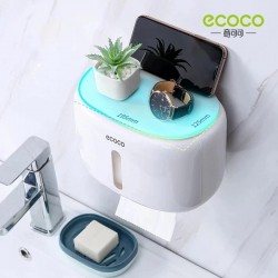 Wall Mounted Waterproof Toilet Paper Holder Rack Multifunctional Storage Box Bathroom Toilet Paper Holder