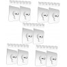 SEWACC Lot De 5 Adhésifs Pour Murs Extérieurs Pour Tableaux Muraux Auto-adhésifs Sans Danger Pour Objets Lourds 30 Pièces X 5