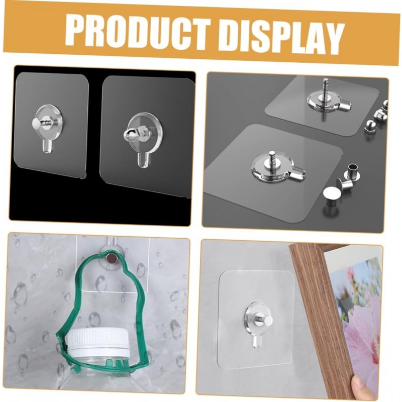 SEWACC Lot De 5 Adhésifs Pour Murs Extérieurs Pour Tableaux Muraux Auto-adhésifs Sans Danger Pour Objets Lourds 30 Pièces X 5