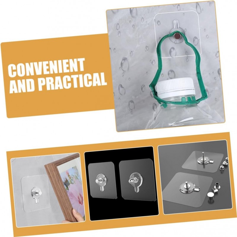 SEWACC Lot De 5 Adhésifs Pour Murs Extérieurs Pour Tableaux Muraux Auto-adhésifs Sans Danger Pour Objets Lourds 30 Pièces X 5