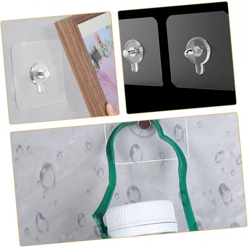 SEWACC Lot De 5 Adhésifs Pour Murs Extérieurs Pour Tableaux Muraux Auto-adhésifs Sans Danger Pour Objets Lourds 30 Pièces X 5