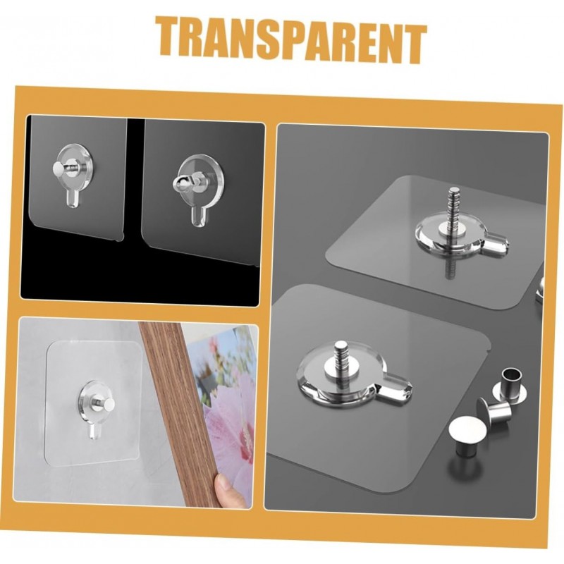 SEWACC Lot De 5 Adhésifs Pour Murs Extérieurs Pour Tableaux Muraux Auto-adhésifs Sans Danger Pour Objets Lourds 30 Pièces X 5