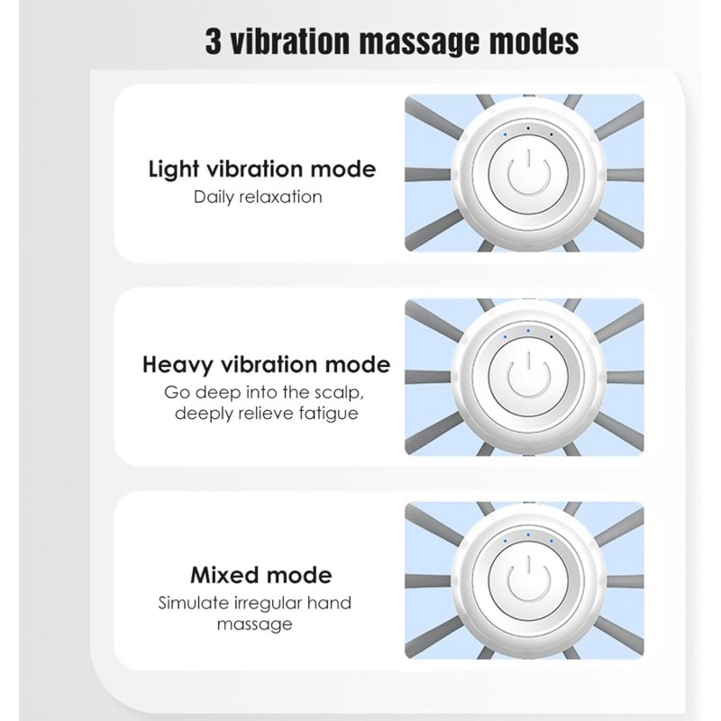 Appareil de massage automatique du cuir chevelu pieuvre | Appareil de massage du cuir chevelu à piles – Grattoir pour cuir