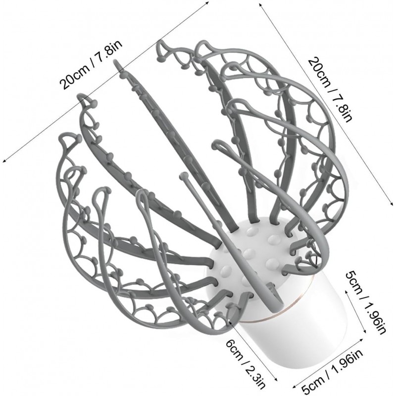 Appareil de massage automatique du cuir chevelu pieuvre | Appareil de massage du cuir chevelu à piles – Grattoir pour cuir