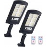 Spot solaire LED extérieur 240 LED, lampe avec détecteur de mouvement et télécommande, 3 modes réglables, IP65 étanche, parfait