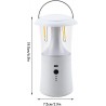Lámpara LED portátil, luz de campamento de emergencias, linterna de campamento recargable, linternas de campamento al aire