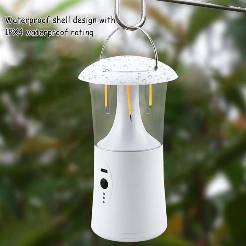Lámpara LED portátil, luz de campamento de emergencias, linterna de campamento recargable, linternas de campamento al aire
