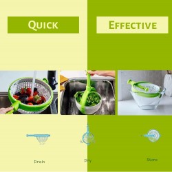 Passoire de cuisine pliable et convertible