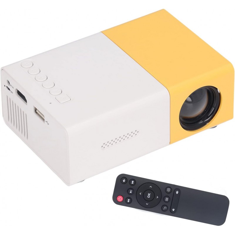 Mini Projecteur, Projecteur de Film Portable 1080p Amélioré, Projecteur Vidéo Multimédia Home Cinéma, Projecteur Extérieur Peut