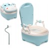 Jopassy Pot pour enfants, pot pour enfant avec motif vache, type de tiroir, toilettes avec poignées, brosse, coussin en