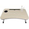 Iacob Laptop Bed Table Lap Standing Desk for Sofa Breakfast, Laptop Desk Folding Coffee Tray Notebook Stand Reading Holder for