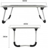 Iacob Laptop Bed Table Lap Standing Desk for Sofa Breakfast, Laptop Desk Folding Coffee Tray Notebook Stand Reading Holder for