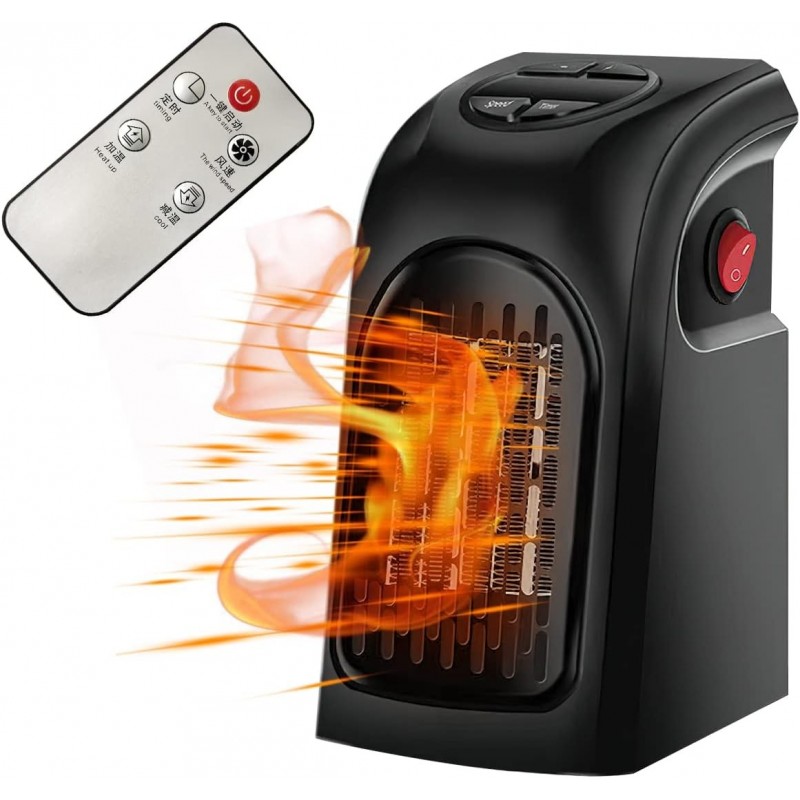 Chauffage d'Appoint Hillylolly 400W Chauffage Soufflant Ceramique, Radiateur Soufflant Silencieux, mini Chauffage Soufflant,