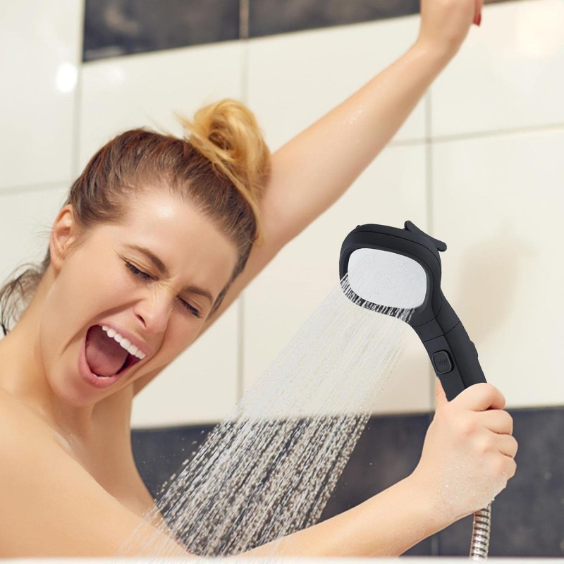 Haute Pression multifonctionnelle Haute Pression avec Fonction d'arrêt – à Effet Pluie Luxe Power Wash pour Nettoyer la